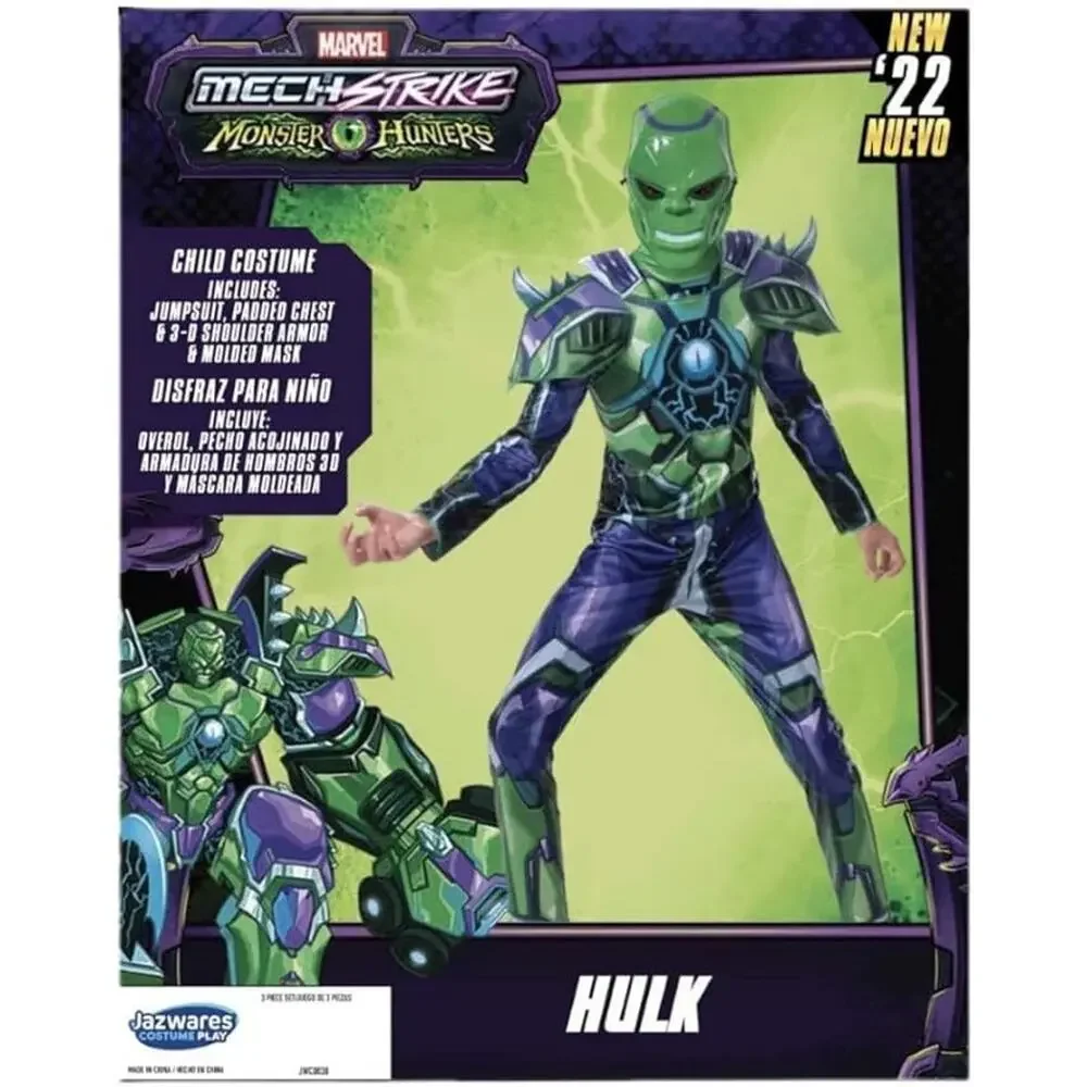 HULK Marvel Avengers Mech Monster Mech Strike NEW S 6-7 Halloween‎ Costume